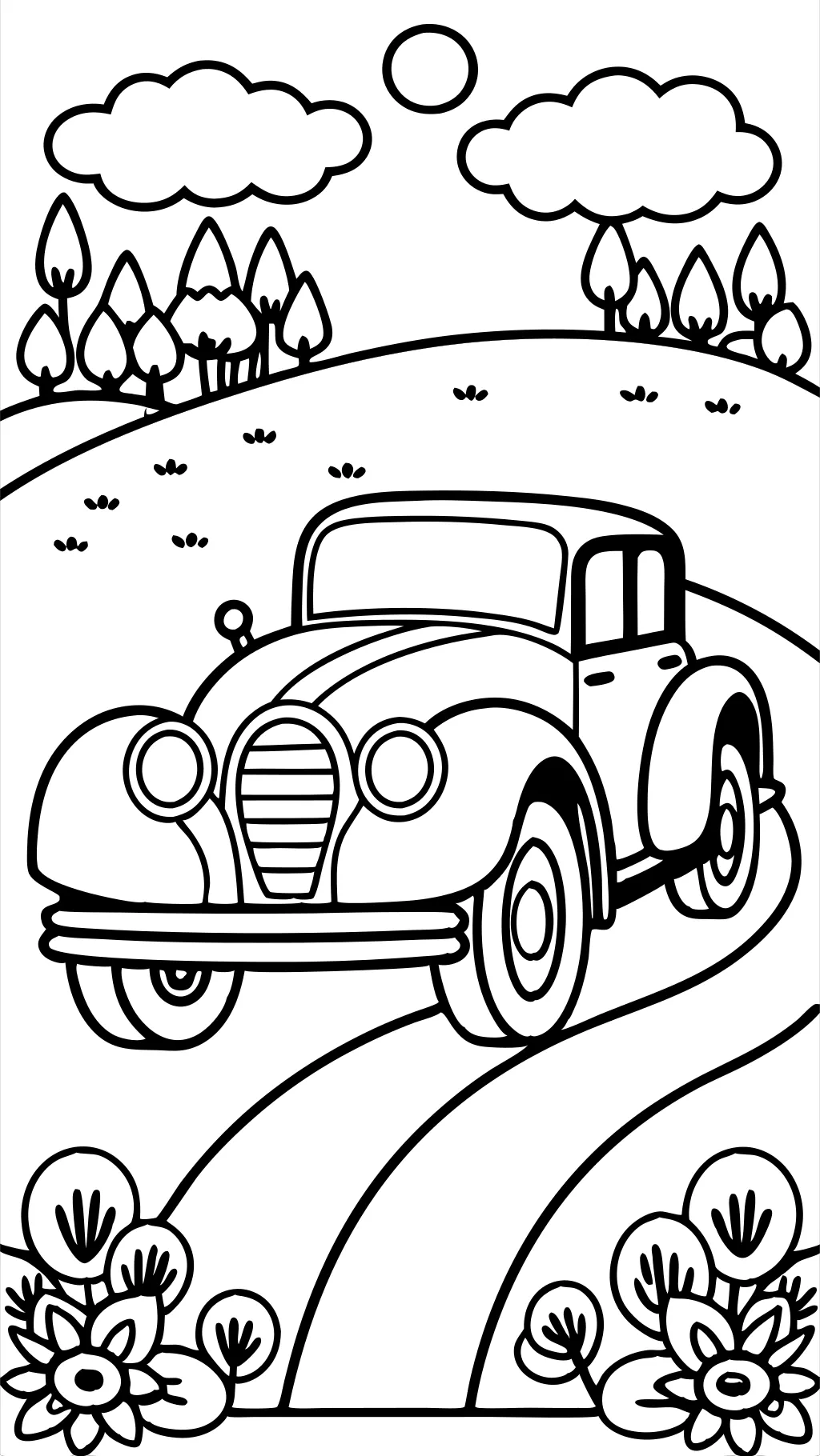 old car coloring pages